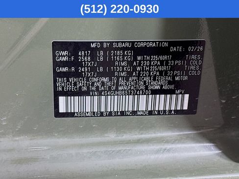Certified 2026 Subaru Crosstrek 2.5i AWD/4WD image 39