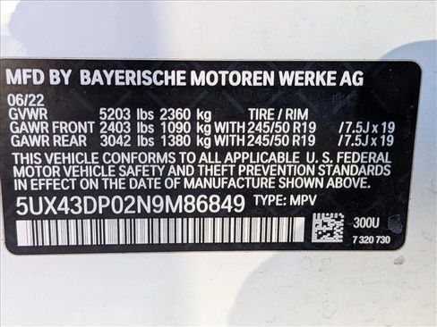 Used 2022 BMW X3 sDrive30i RWD image 24
