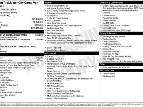 Used 2015 RAM ProMaster City Tradesman w/ Rear Back-up Camera Group image 11