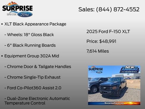 Used 2025 Ford F150 XLT w/ Equipment Group 302A MID AWD/4WD image 13