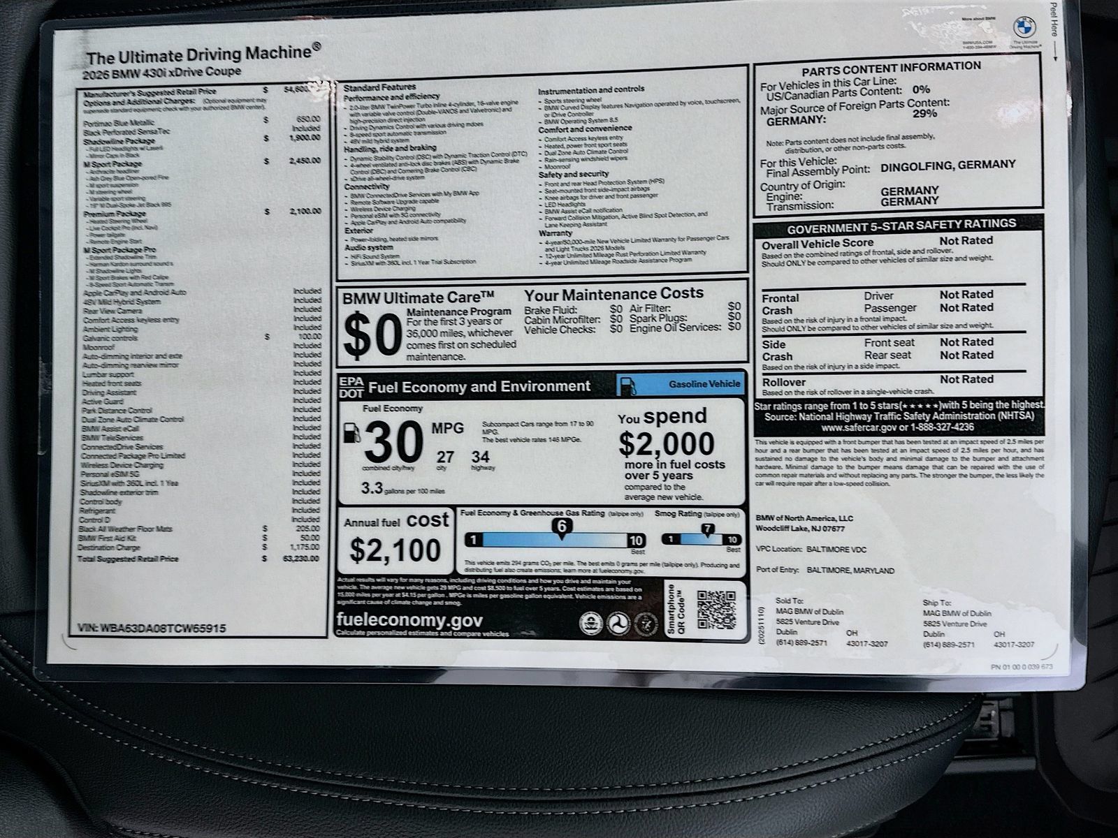 New 2026 BMW 430i xDrive Coupe AWD/4WD image 43