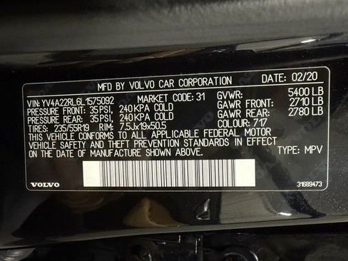 Used 2020 Volvo XC60 T6 Inscription w/ Protection Package AWD/4WD image 31