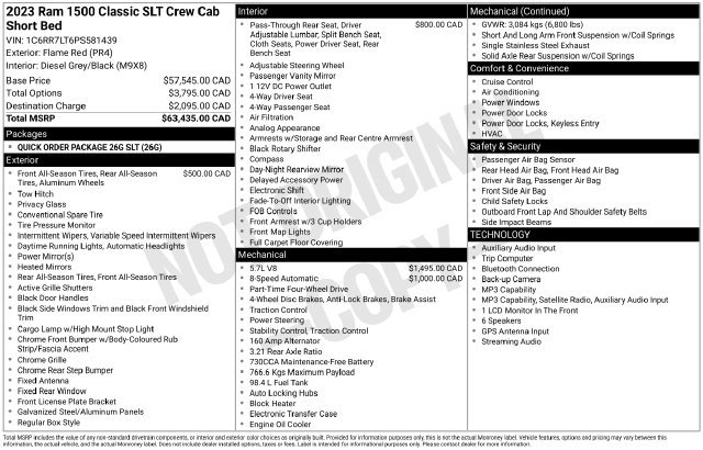 Used 2023 RAM 1500 Classic SLT AWD/4WD image 8
