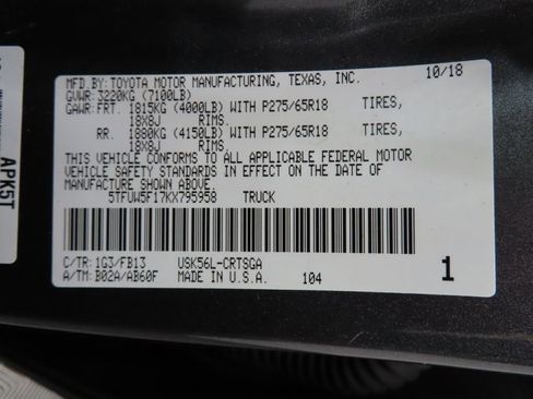 Used 2019 Toyota Tundra SR5 w/ TRD Off Road Package image 50