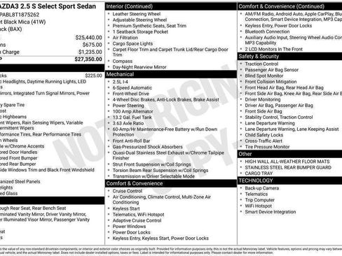 New 2026 MAZDA MAZDA3 s Sport FWD image 15