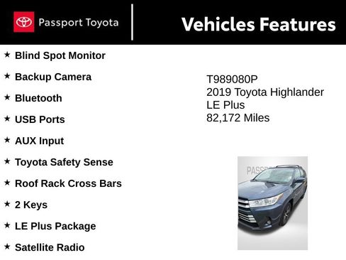 Used 2019 Toyota Highlander Plus AWD/4WD image 8