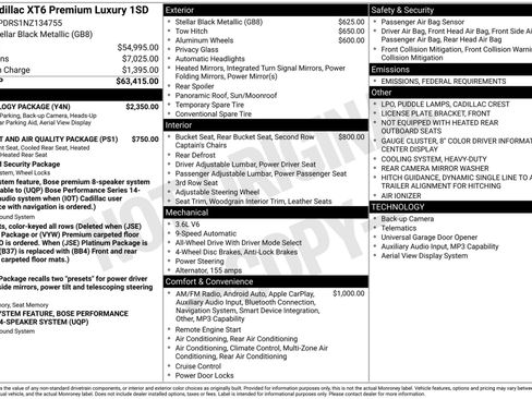 Certified 2022 Cadillac XT6 Premium Luxury w/ Technology Package image 3