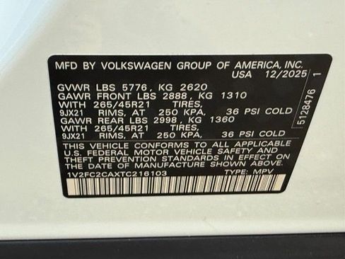 New 2026 Volkswagen Atlas Cross Sport SEL Premium R-Line image 17