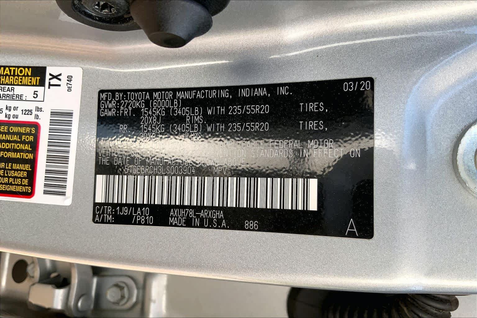 Used 2020 Toyota Highlander Platinum AWD/4WD image 92