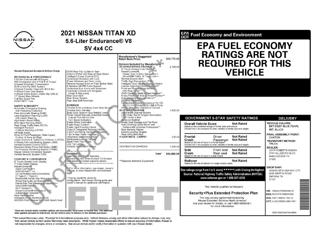 Used 2021 Nissan Titan SV w/ SV Convenience Package AWD/4WD image 40