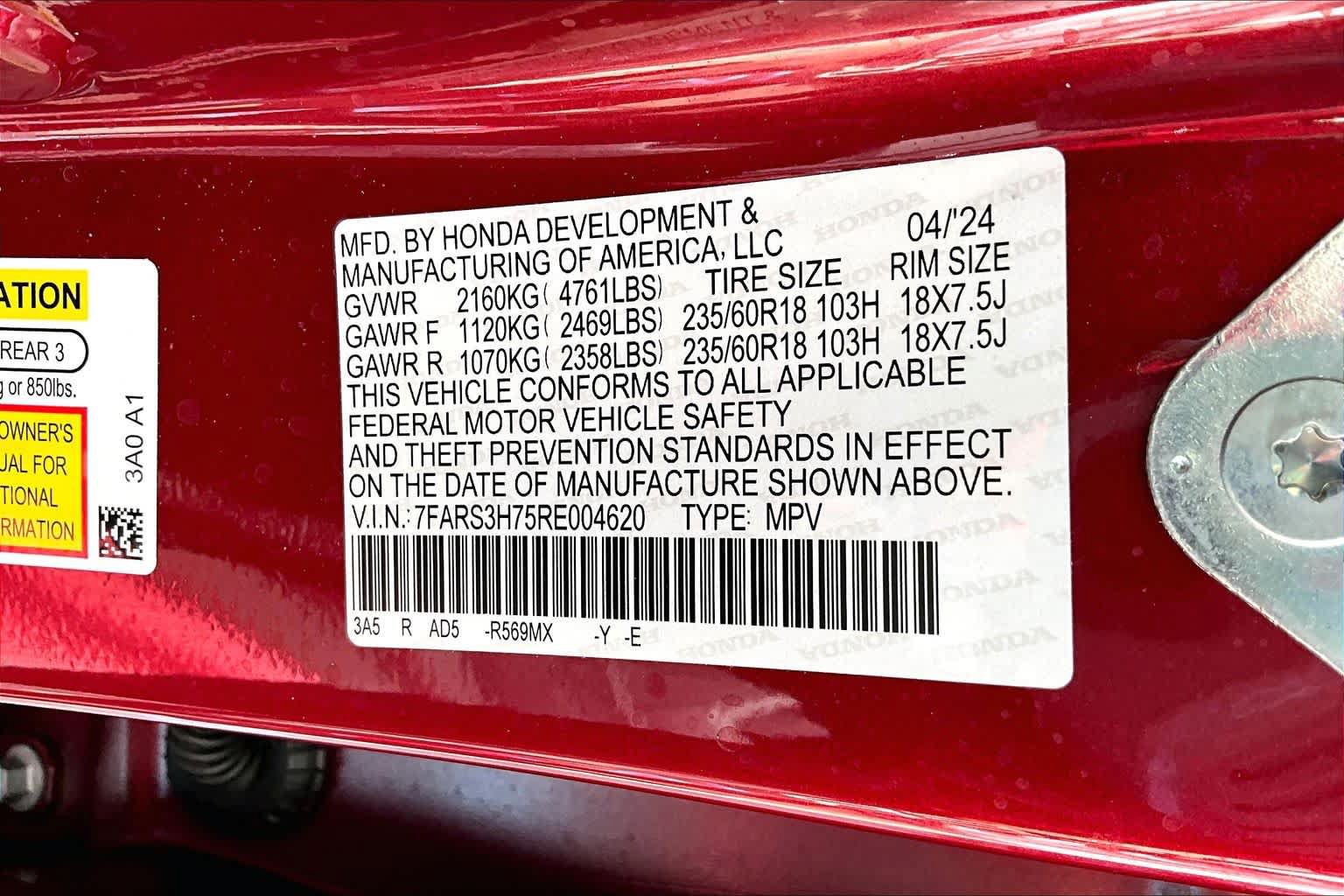 Certified 2024 Honda CR-V EX-L image 64