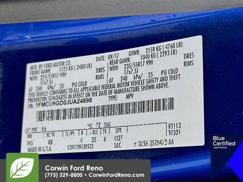 Certified 2018 Ford Escape SE AWD/4WD image 35