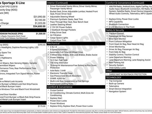 Used 2023 Kia Sportage X-Line w/ X-Line Premium Package AWD/4WD image 3
