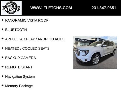 New 2026 GMC Acadia Denali w/ Super Cruise Package image 2