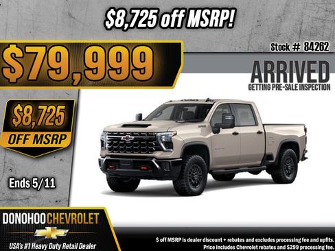 New 2026 Chevrolet Silverado 2500 ZR2 AWD/4WD image 1