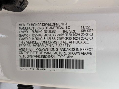 Used 2022 Honda Pilot Sport image 37