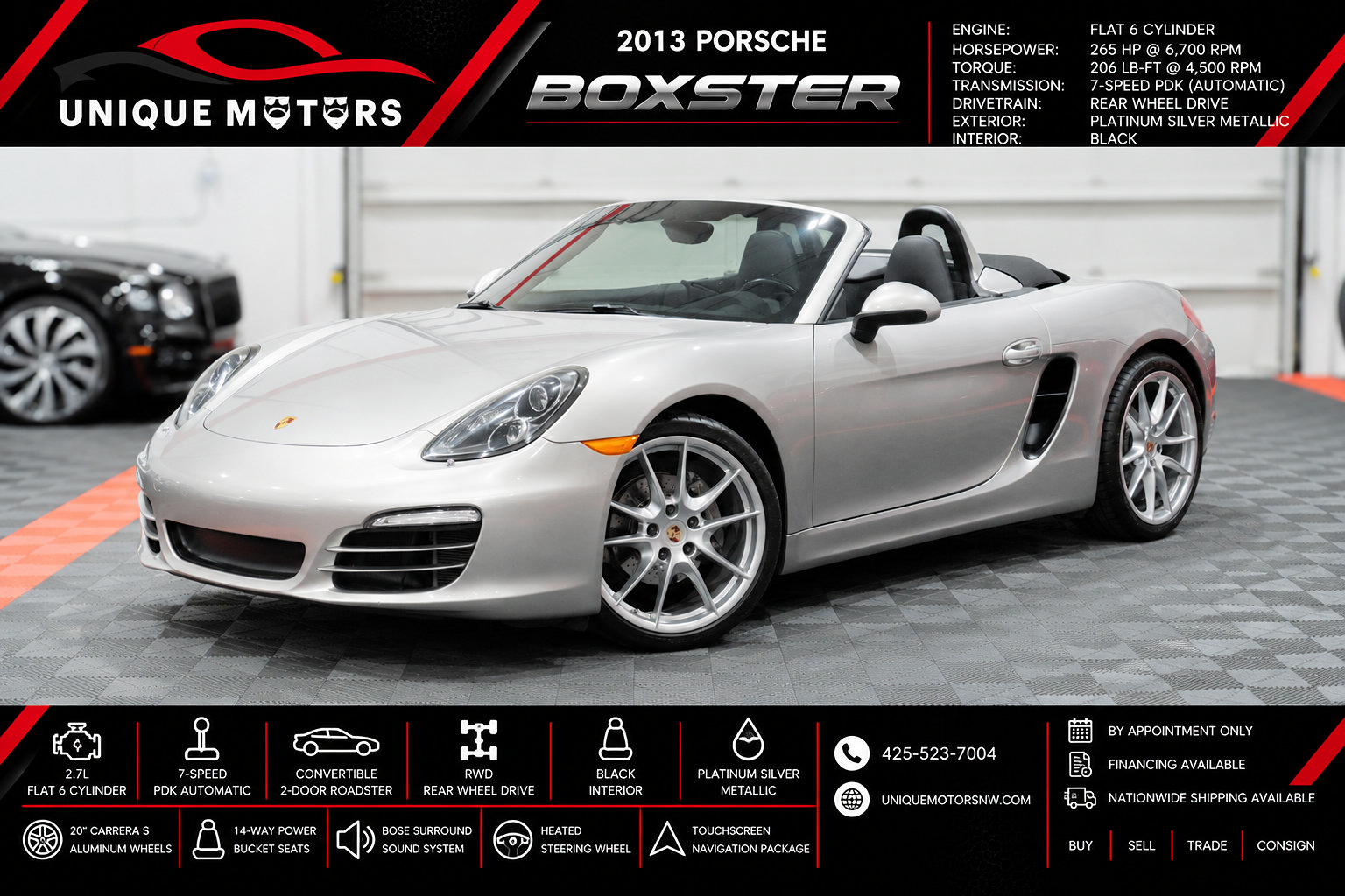 Used 2013 Porsche Boxster RWD image 1