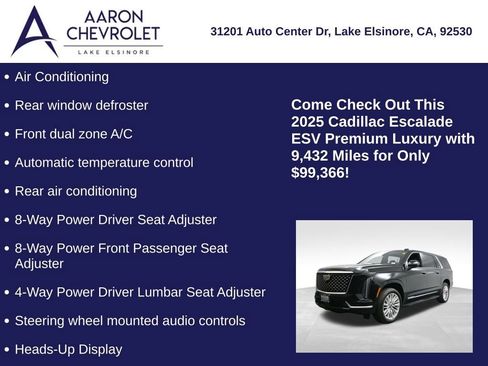 Used 2025 Cadillac Escalade ESV Premium Luxury image 20