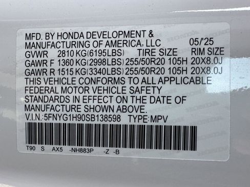 Certified 2025 Honda Pilot Black Edition image 54
