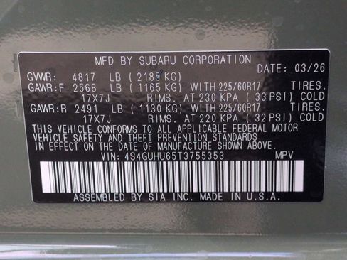 New 2026 Subaru Crosstrek 2.5i Wilderness AWD/4WD image 34