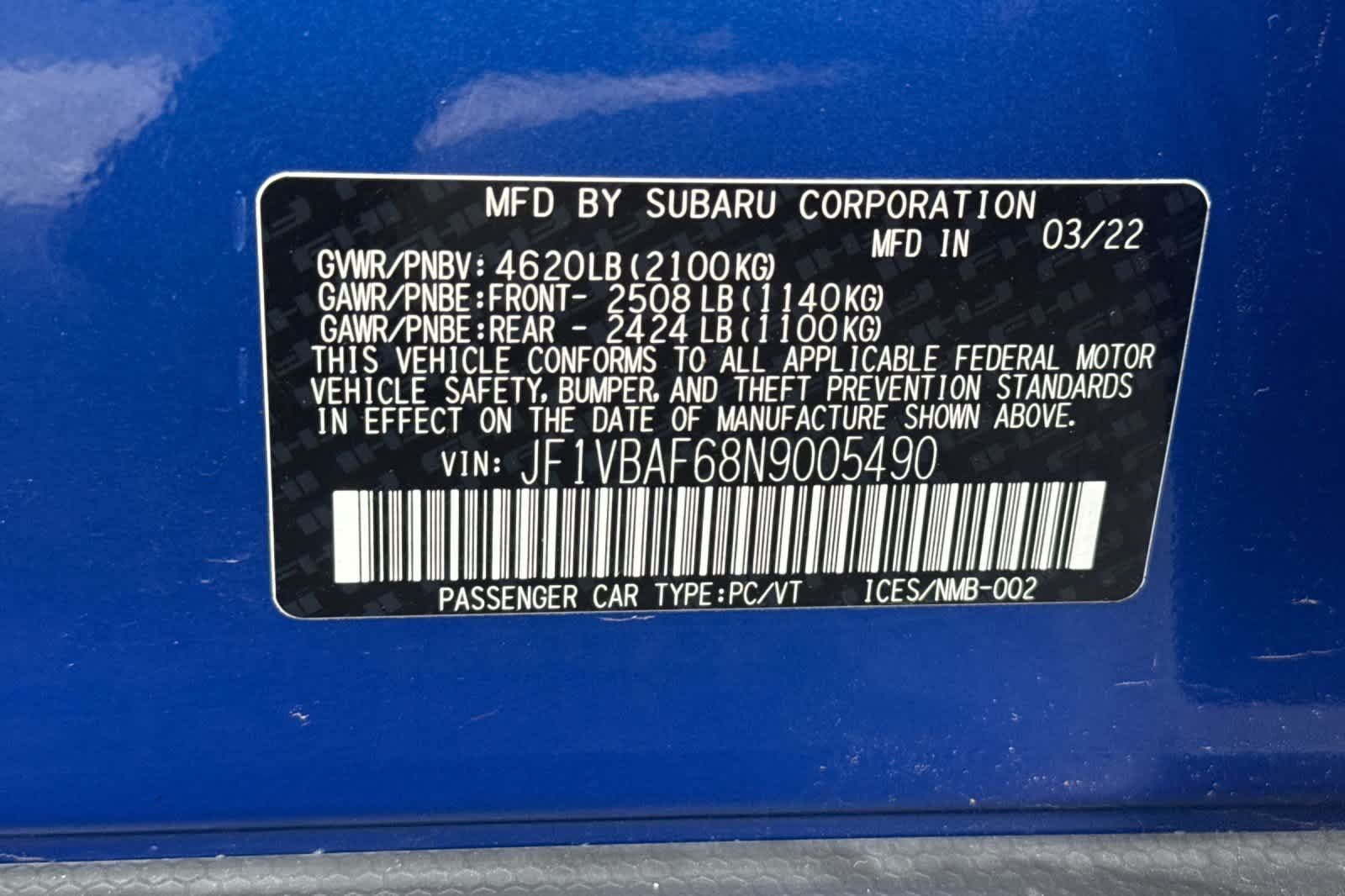 Used 2022 Subaru WRX Premium AWD/4WD image 27