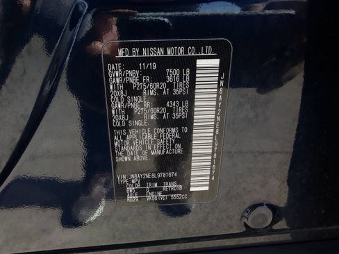 Used 2020 Nissan Armada Platinum w/ Captain's Chairs Package AWD/4WD image 32