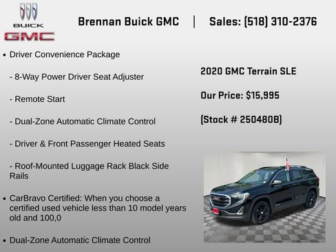 Certified 2020 GMC Terrain SLE w/ Driver Convenience Package AWD/4WD image 6