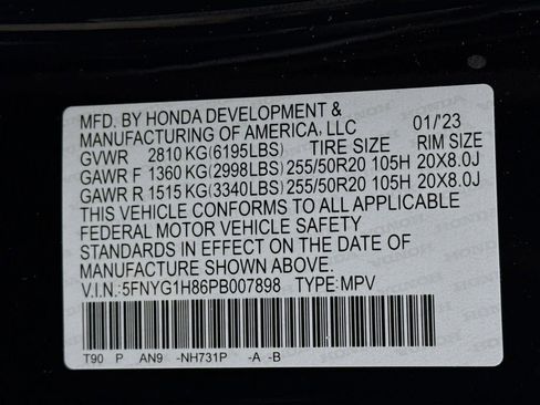 Certified 2023 Honda Pilot Elite image 33