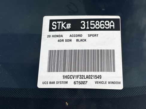 Used 2020 Honda Accord Sport image 4