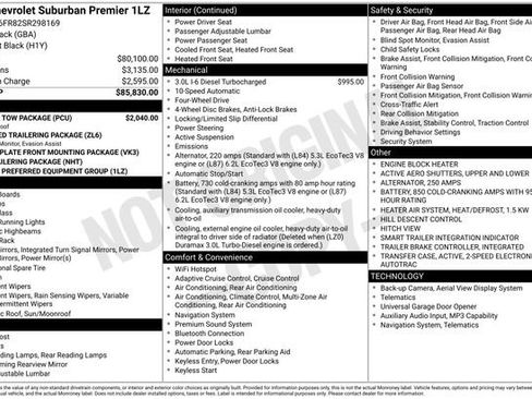 Used 2025 Chevrolet Suburban Premier w/ Sun And Tow Package image 5