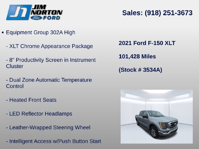 Used 2021 Ford F150 XLT w/ Equipment Group 302A High AWD/4WD image 13