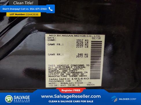 Used 2018 Nissan Altima 2.5 S w/ S Convenience Package FWD image 16