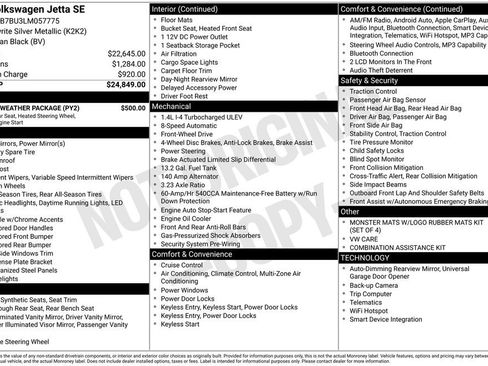Used 2020 Volkswagen Jetta SE w/ SE Cold Weather Package FWD image 17
