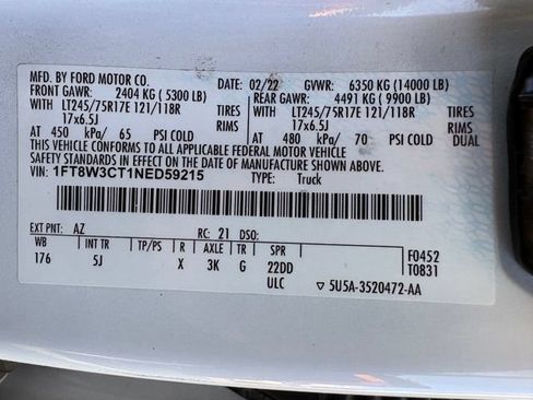 Used 2022 Ford F350 Lariat w/ Lariat Ultimate Package RWD image 29