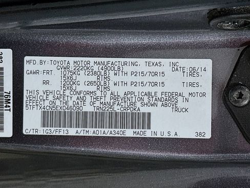 Used 2014 Toyota Tacoma 2WD Access Cab w/ Convenience Package image 24