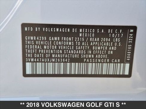 Used 2018 Volkswagen GTI Autobahn FWD image 26