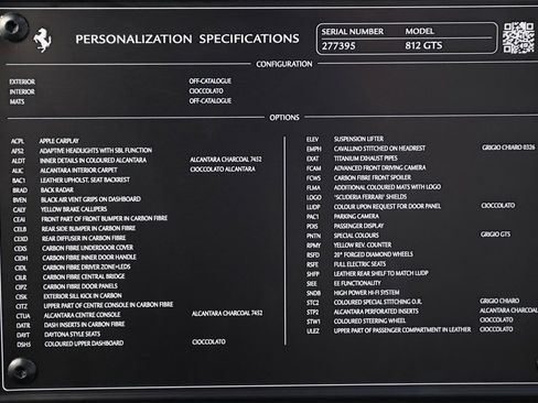 Certified 2022 Ferrari 812 GTS image 52