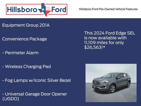 Used 2024 Ford Edge SEL w/ Convenience Package image 3