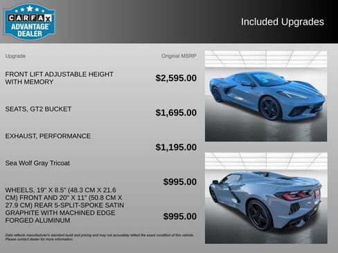 Certified 2024 Chevrolet Corvette Stingray Preferred Conv w/ Stealth Interior Trim Package image 3