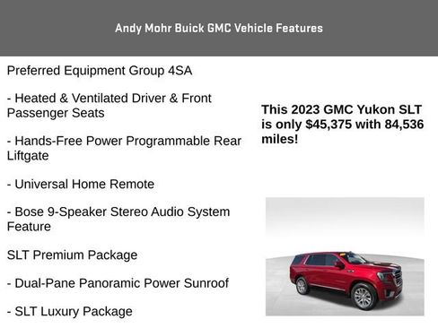 Used 2023 GMC Yukon SLT w/ SLT Premium Package AWD/4WD image 16