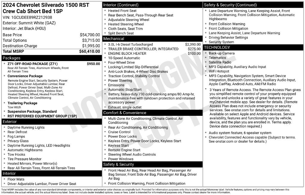 Certified 2024 Chevrolet Silverado 1500 RST w/ Z71 Off-Road Package AWD/4WD image 6