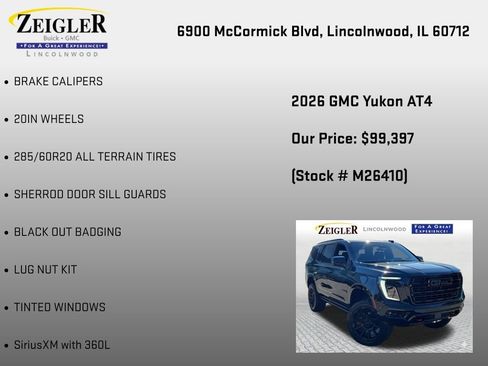New 2026 GMC Yukon AT4 w/ AT4 Premium Package AWD/4WD image 18