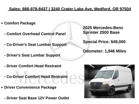 Used 2025 Mercedes-Benz Sprinter 2500 image 5