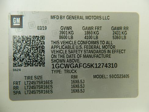 Used 2019 Chevrolet Express 2500 w/ Communications Package image 24