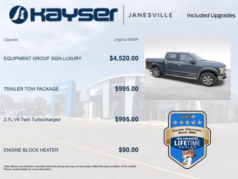 Used 2018 Ford F150 XLT w/ Equipment Group 302A Luxury image 2