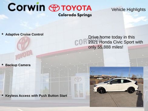 Used 2021 Honda Civic Sport image 6