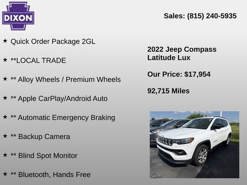 Used 2022 Jeep Compass Latitude AWD/4WD image 4