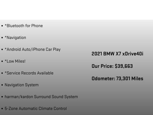Used 2021 BMW X7 xDrive40i w/ Premium Package AWD/4WD image 18