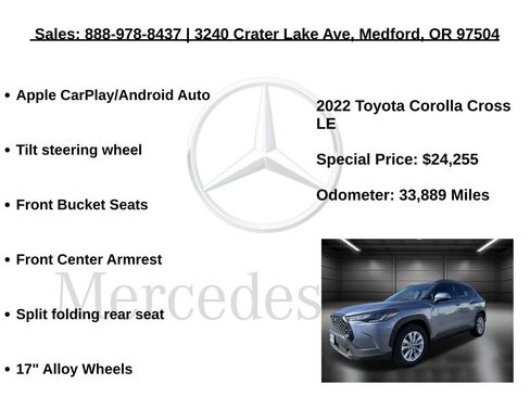 Used 2022 Toyota Corolla Cross LE image 10
