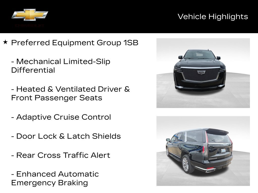 Used 2023 Cadillac Escalade ESV Premium Luxury w/ LPO, Radiant Package AWD/4WD image 22